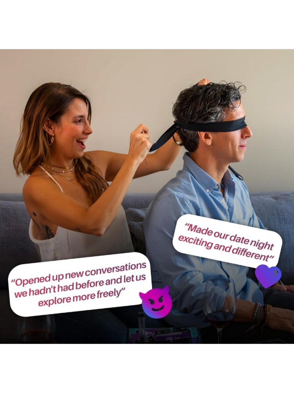 Fun Romantic Couples Board Game - 170 Conversation Cards & Dares for 2 Players - Picture 6 of 9